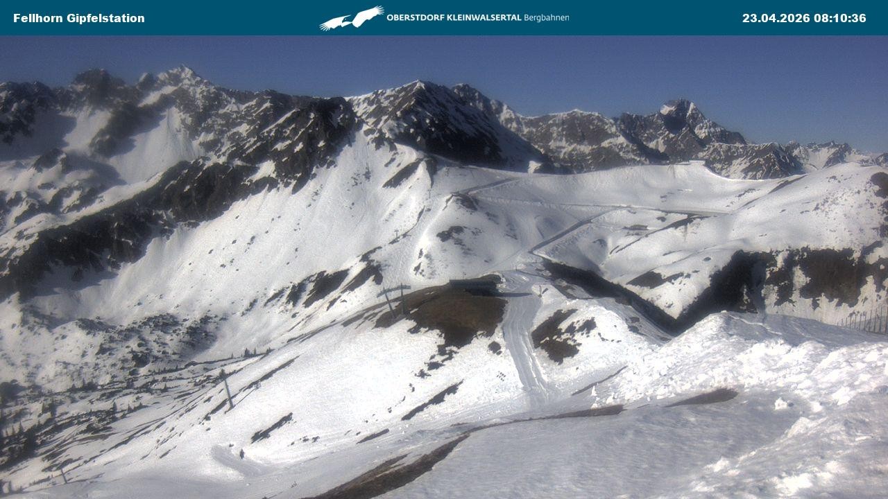 Archiv Foto Webcam Bergstation Fellhornbahn (1.967m)