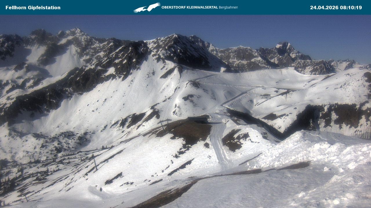 Archiv Foto Webcam Bergstation Fellhornbahn (1.967m)