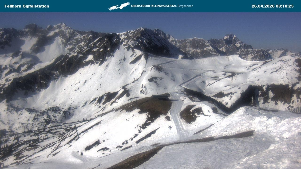 Archiv Foto Webcam Bergstation Fellhornbahn (1.967m)
