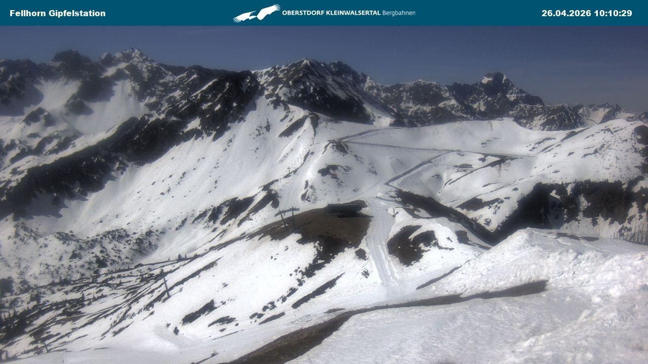 Archiv Foto Webcam Bergstation Fellhornbahn (1.967m)
