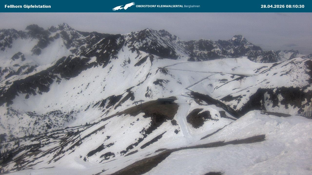 Archiv Foto Webcam Bergstation Fellhornbahn (1.967m)