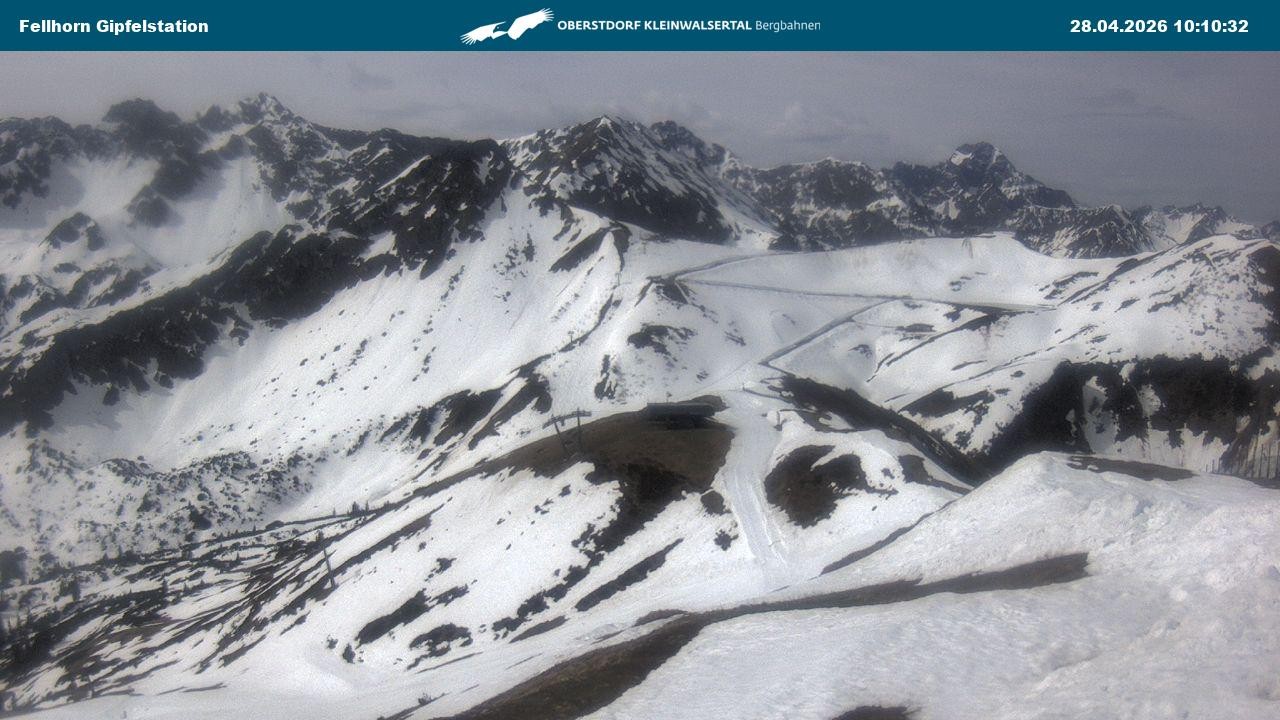 Archiv Foto Webcam Bergstation Fellhornbahn (1.967m)