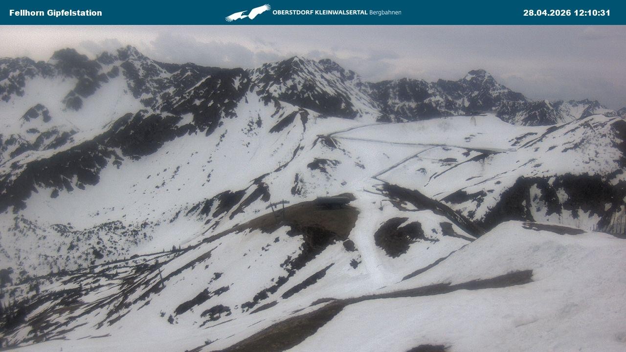 Archiv Foto Webcam Bergstation Fellhornbahn (1.967m)