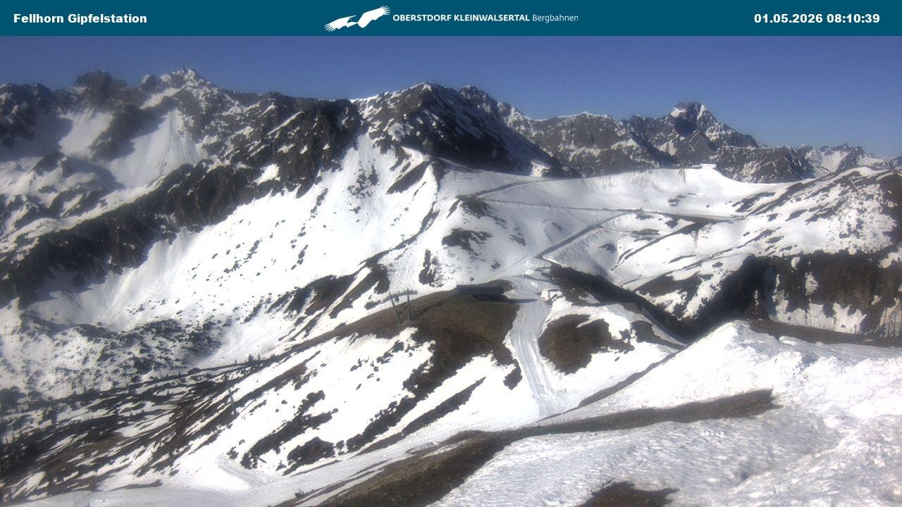 Archiv Foto Webcam Bergstation Fellhornbahn (1.967m)