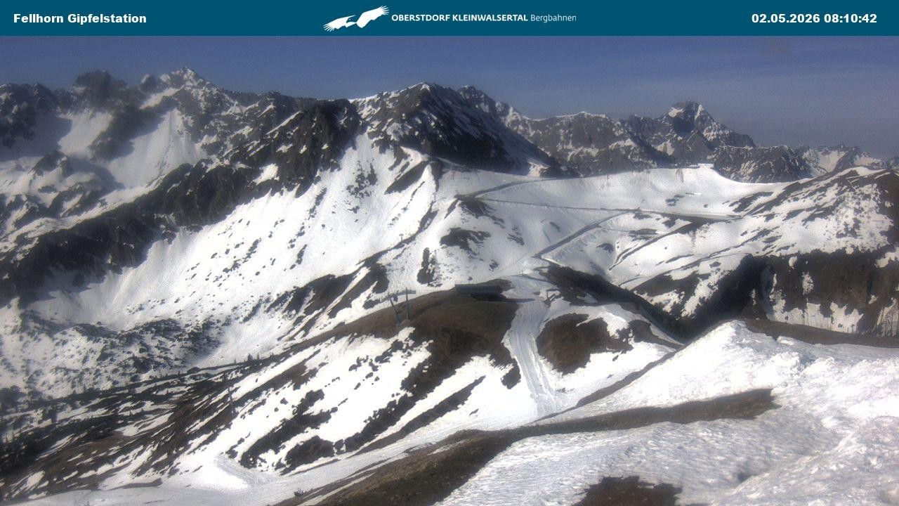 Archiv Foto Webcam Bergstation Fellhornbahn (1.967m)