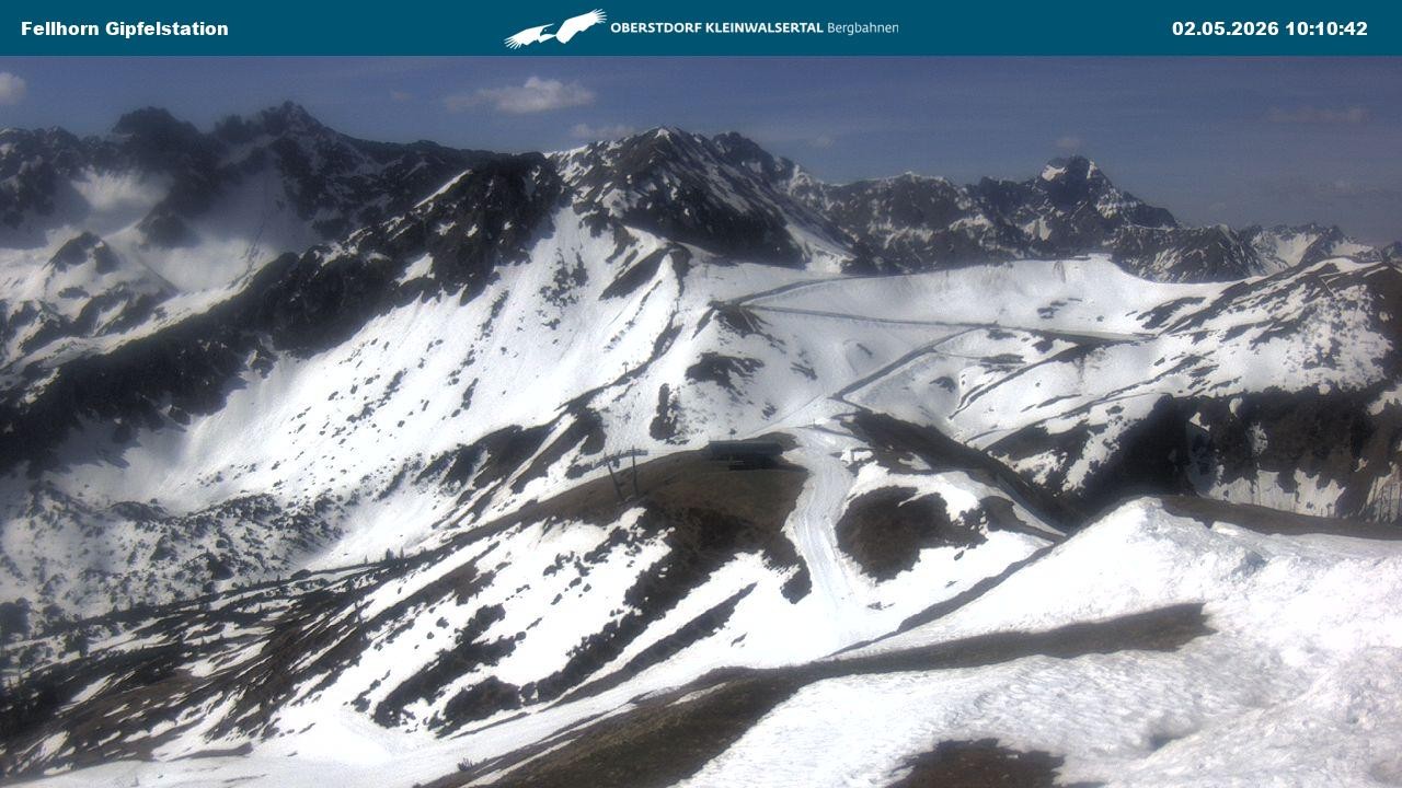 Archiv Foto Webcam Bergstation Fellhornbahn (1.967m)