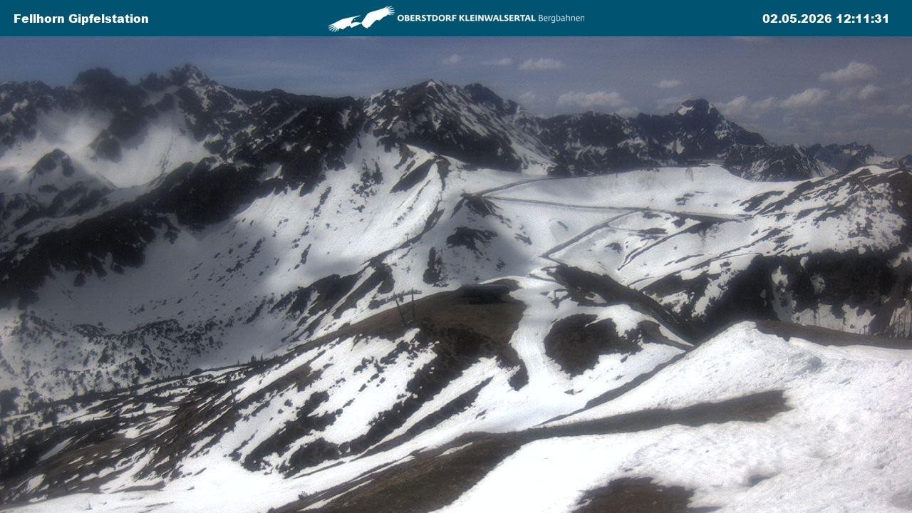 Archiv Foto Webcam Bergstation Fellhornbahn (1.967m)