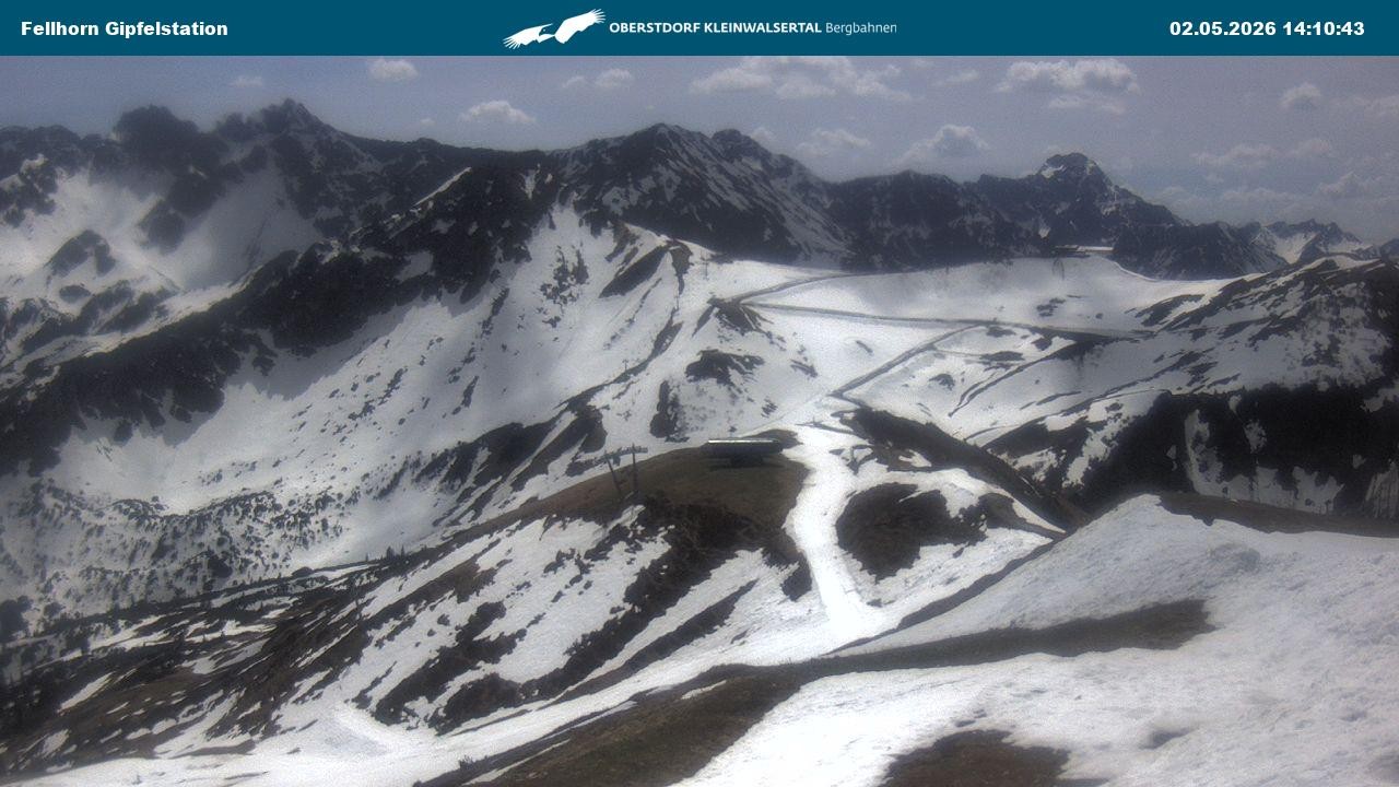 Archiv Foto Webcam Bergstation Fellhornbahn (1.967m)