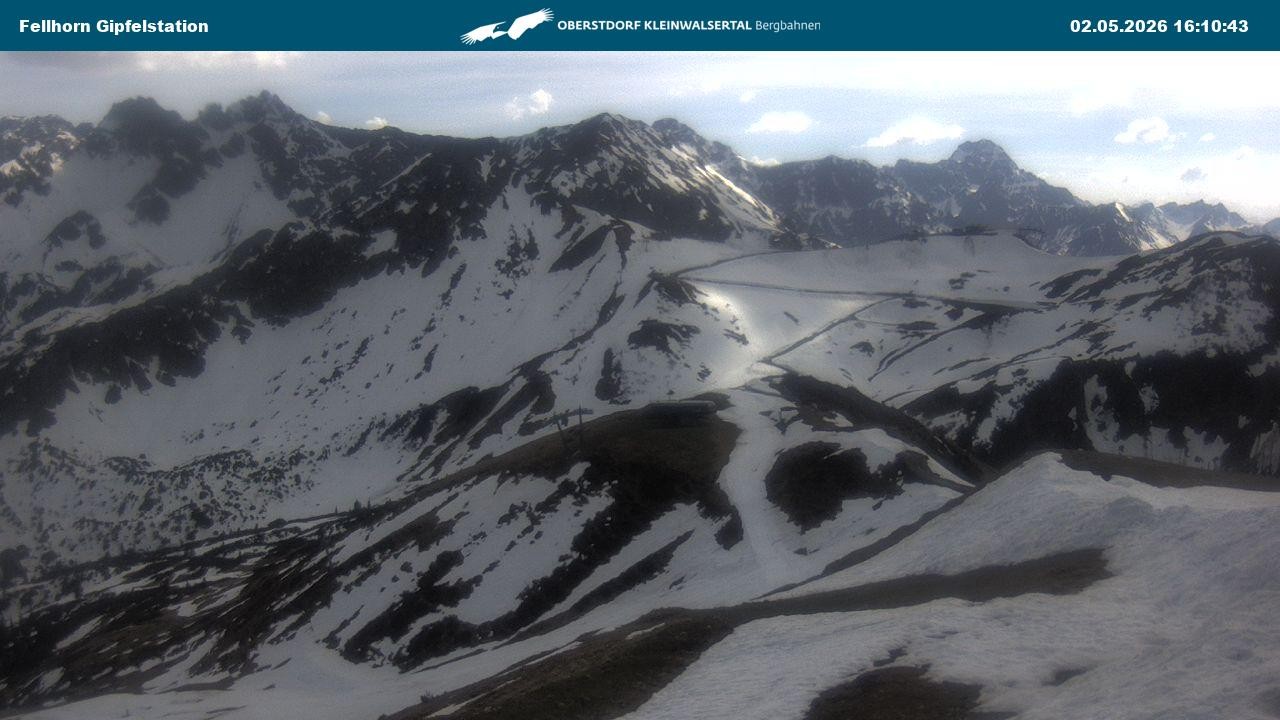Archived image Webcam Fellhornbahn - Top Station (1.967m)