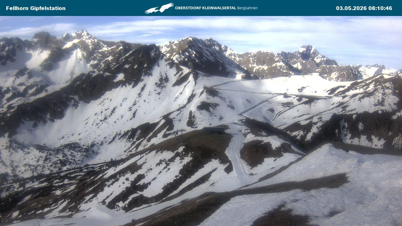 Archiv Foto Webcam Bergstation Fellhornbahn (1.967m)