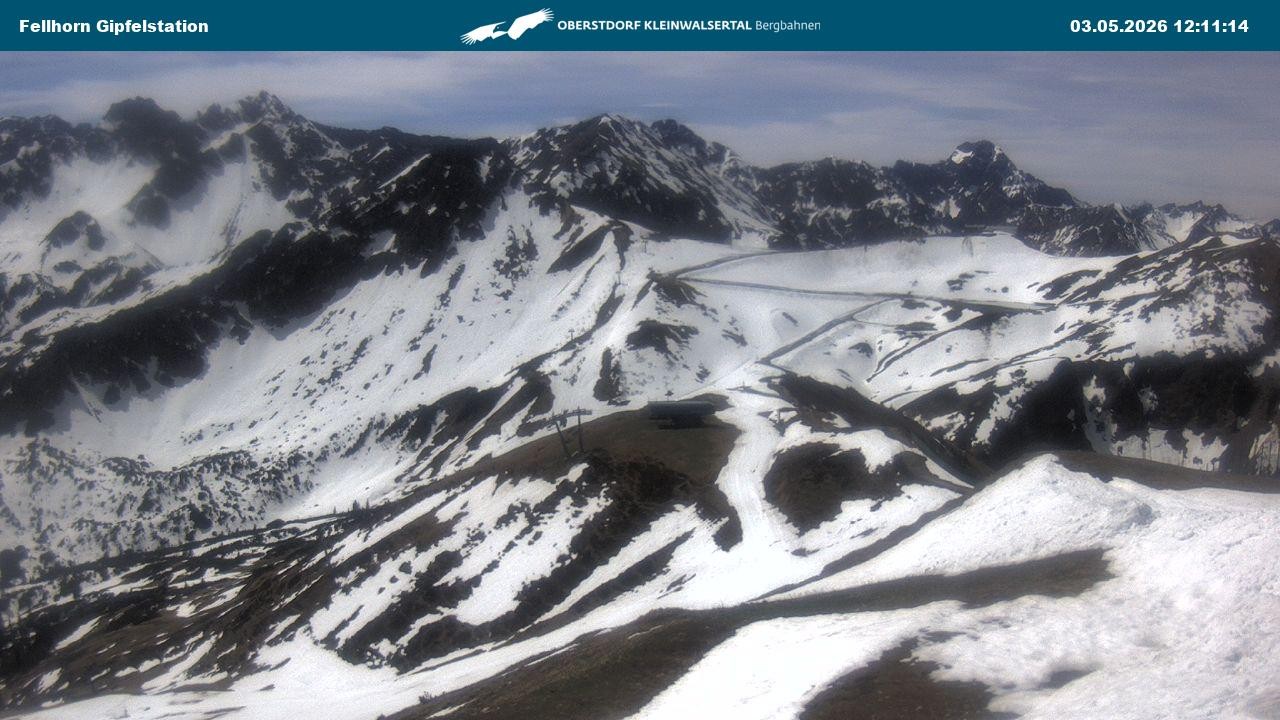 Archiv Foto Webcam Bergstation Fellhornbahn (1.967m)