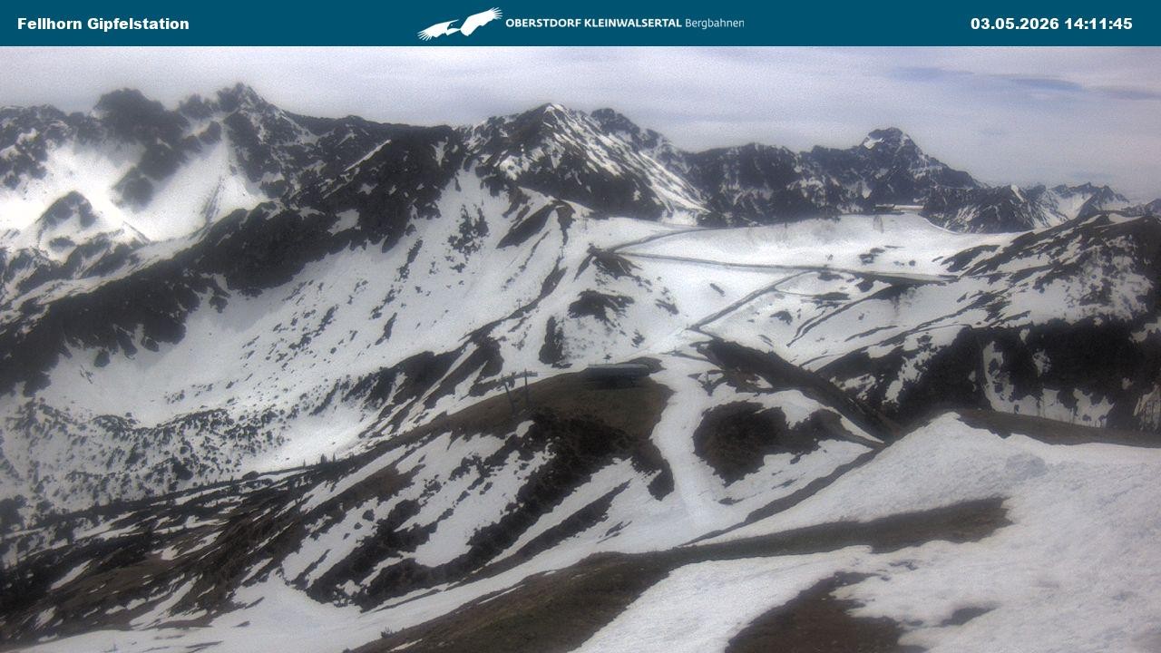 Archiv Foto Webcam Bergstation Fellhornbahn (1.967m)