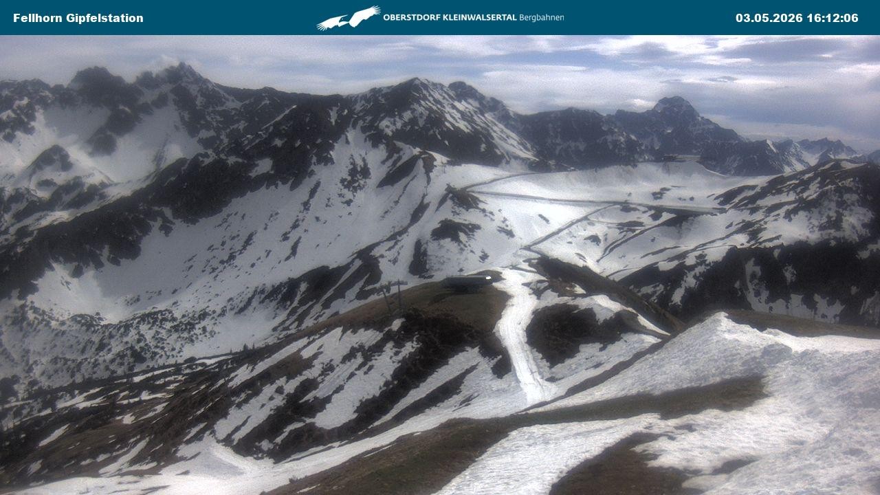 Archiv Foto Webcam Bergstation Fellhornbahn (1.967m)