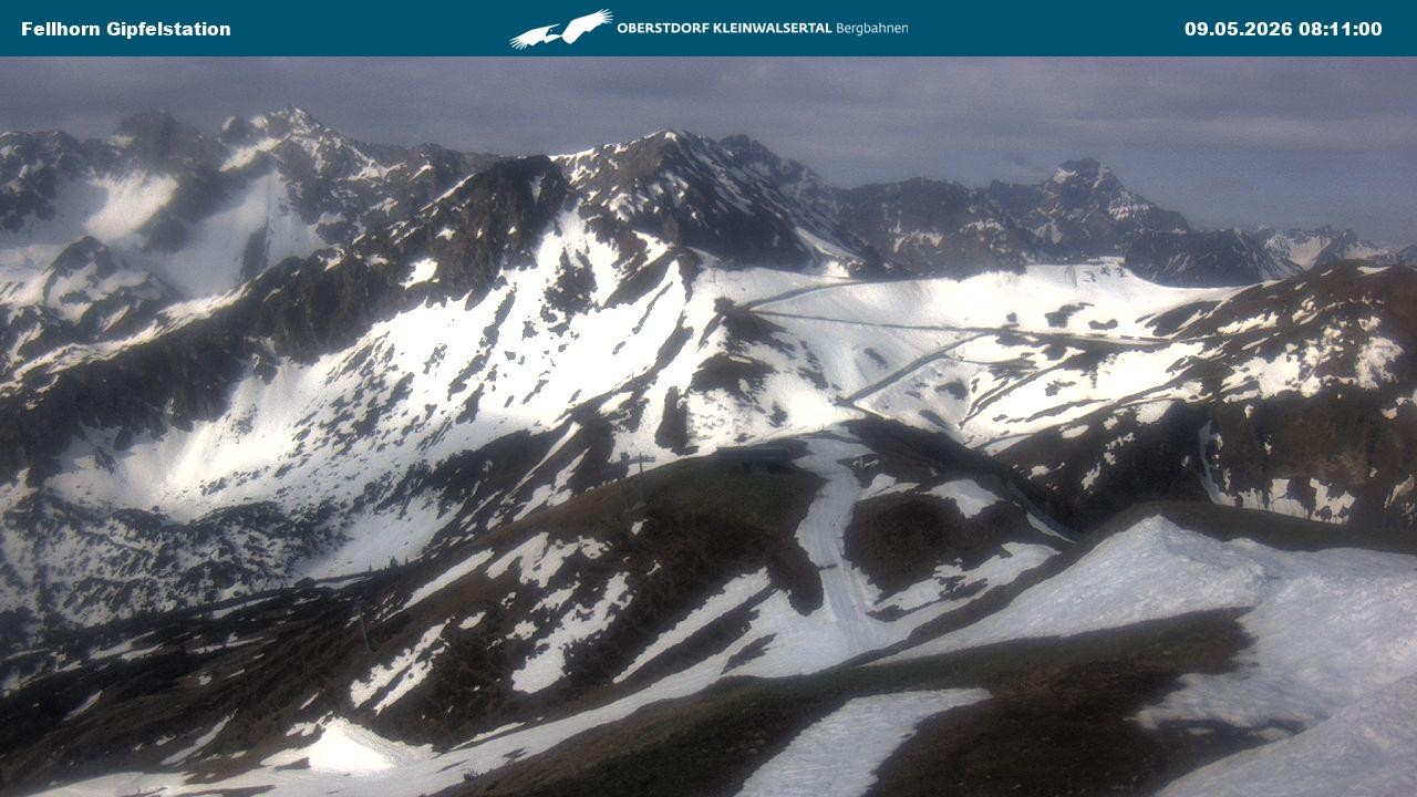 Archiv Foto Webcam Bergstation Fellhornbahn (1.967m)