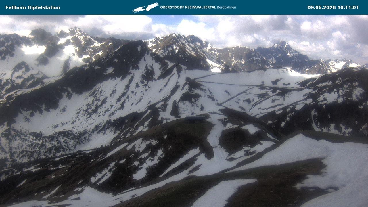 Archiv Foto Webcam Bergstation Fellhornbahn (1.967m)