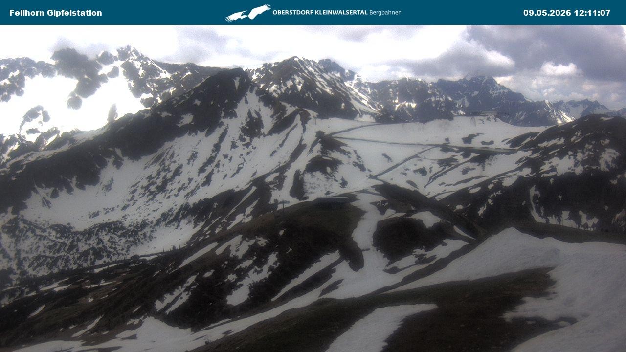 Archiv Foto Webcam Bergstation Fellhornbahn (1.967m)