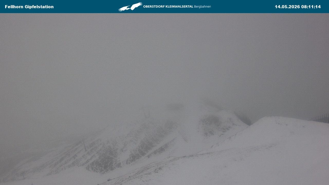 Archived image Webcam Fellhornbahn - Top Station (1.967m)