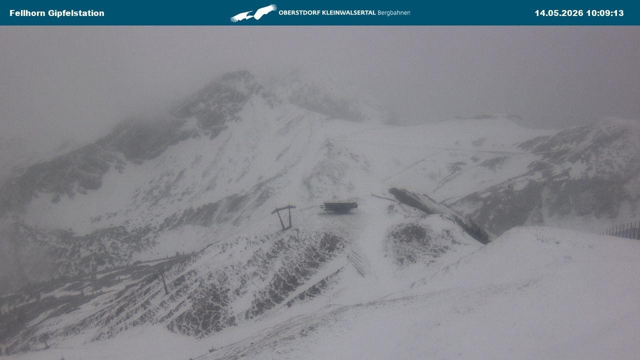 Archived image Webcam Fellhornbahn - Top Station (1.967m)
