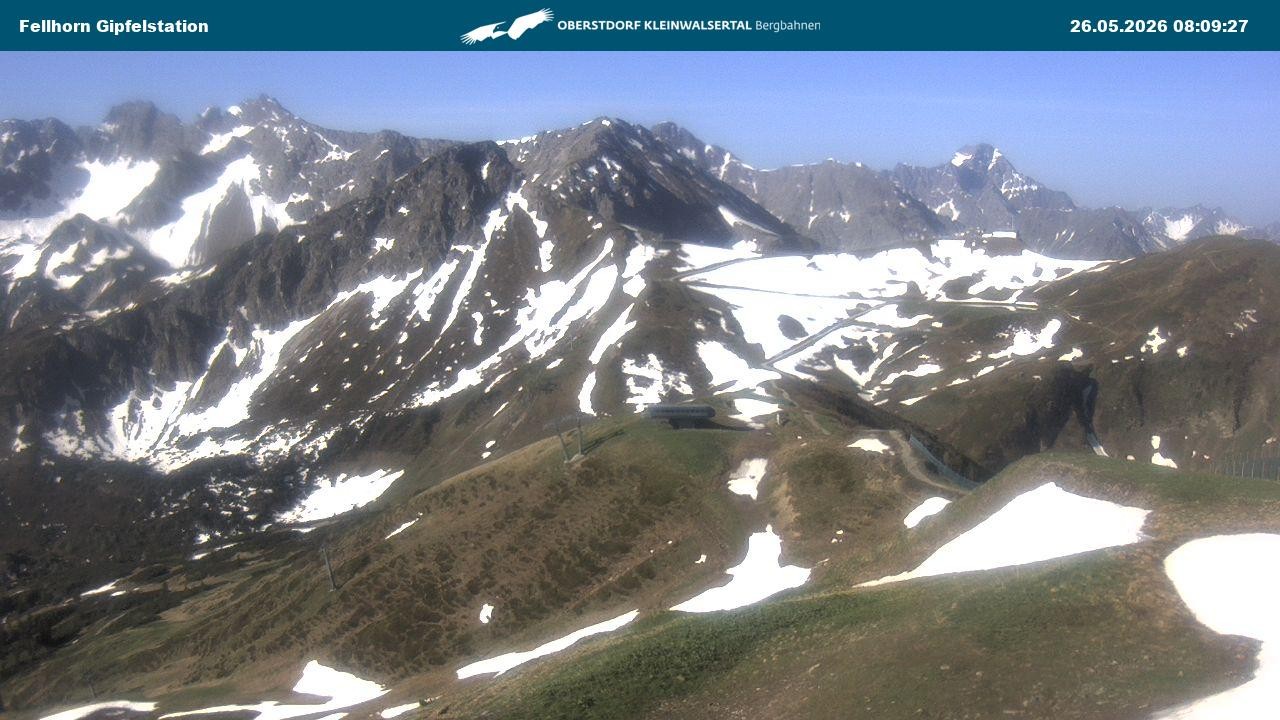 Archiv Foto Webcam Bergstation Fellhornbahn (1.967m)