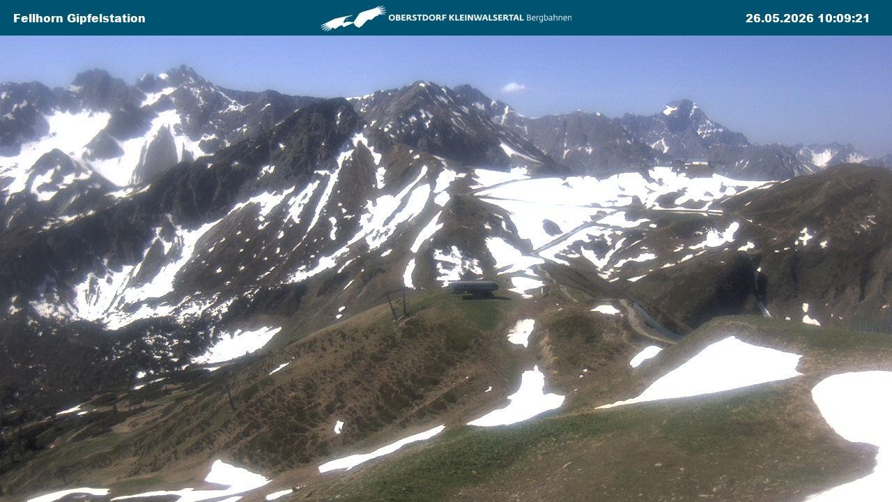 Archiv Foto Webcam Bergstation Fellhornbahn (1.967m)