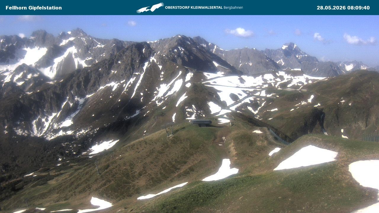 Archiv Foto Webcam Bergstation Fellhornbahn (1.967m)