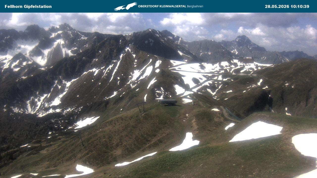 Archiv Foto Webcam Bergstation Fellhornbahn (1.967m)
