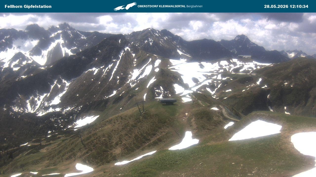 Archiv Foto Webcam Bergstation Fellhornbahn (1.967m)