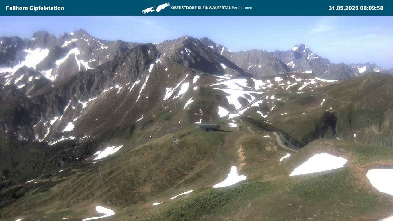 Archiv Foto Webcam Bergstation Fellhornbahn (1.967m)