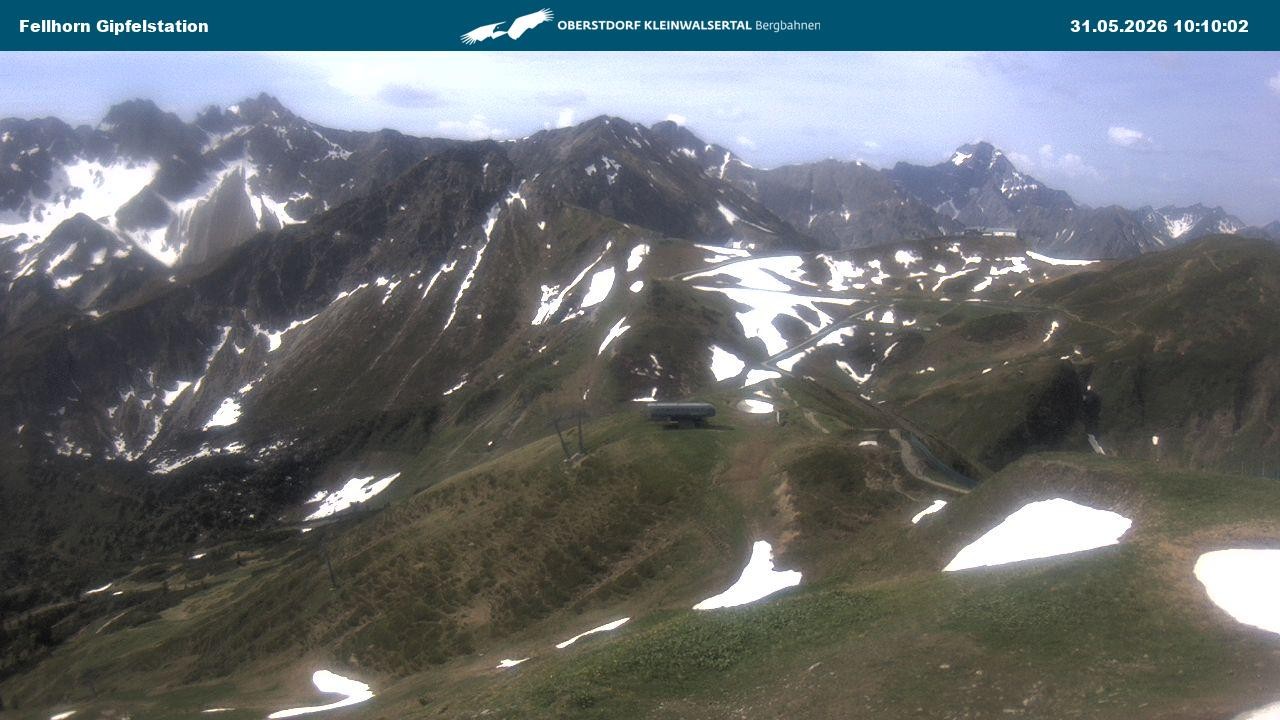 Archiv Foto Webcam Bergstation Fellhornbahn (1.967m)