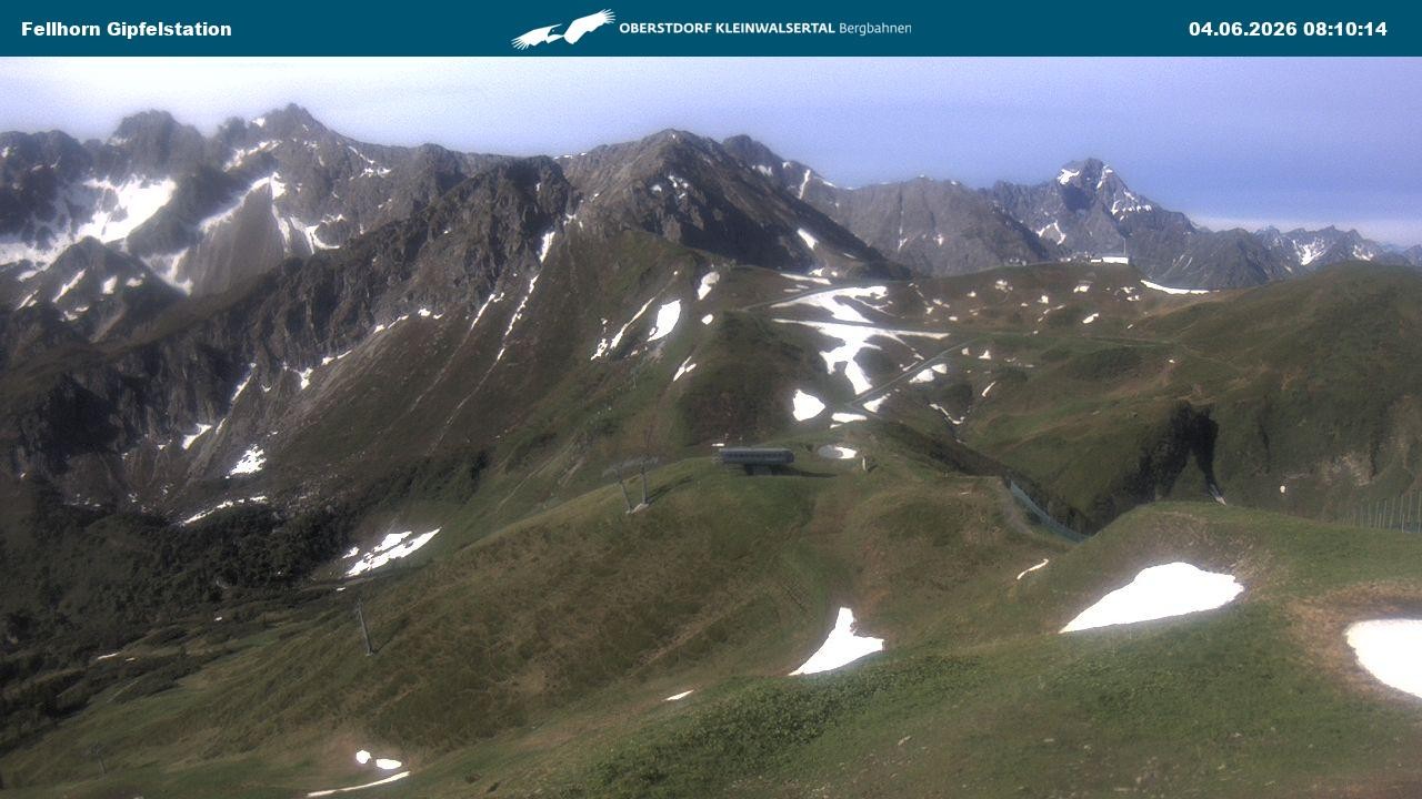 Archiv Foto Webcam Bergstation Fellhornbahn (1.967m)