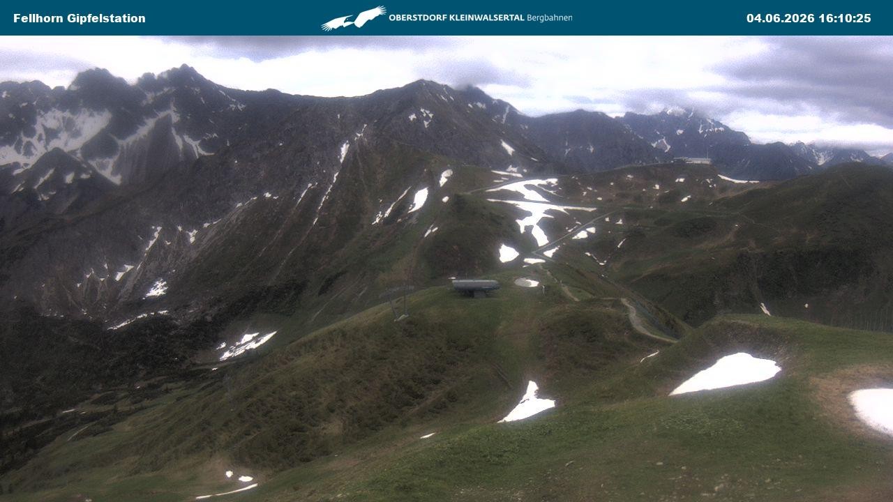 Archived image Webcam Fellhornbahn - Top Station (1.967m)