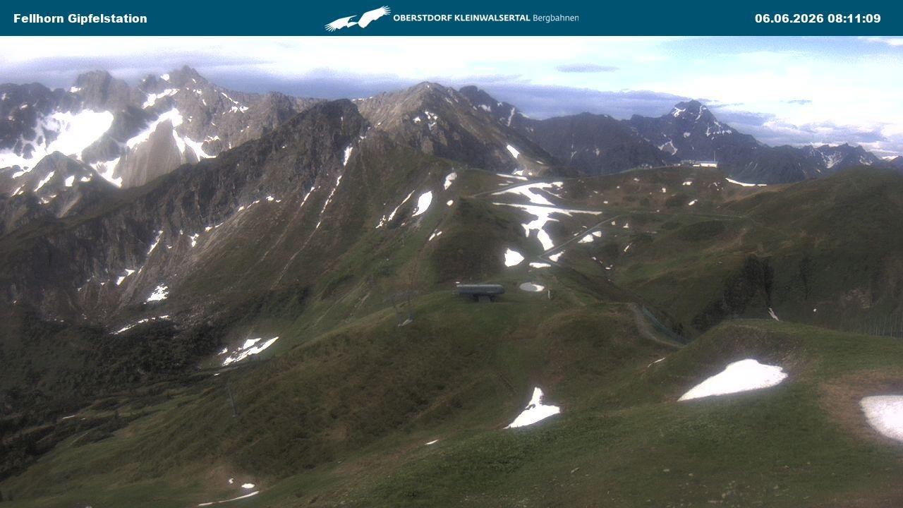 Archived image Webcam Fellhornbahn - Top Station (1.967m)