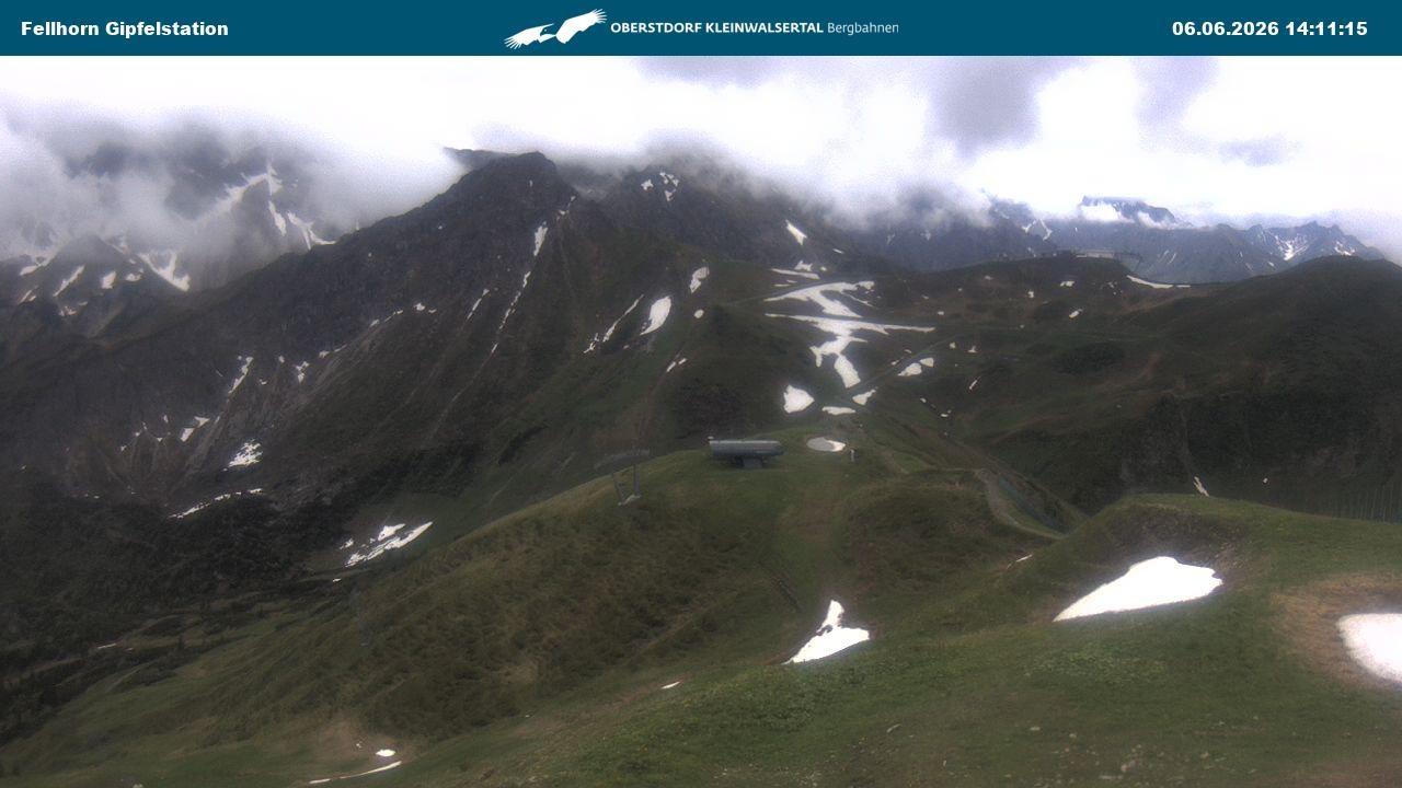 Archived image Webcam Fellhornbahn - Top Station (1.967m)