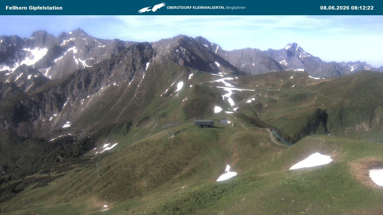 Archiv Foto Webcam Bergstation Fellhornbahn (1.967m)