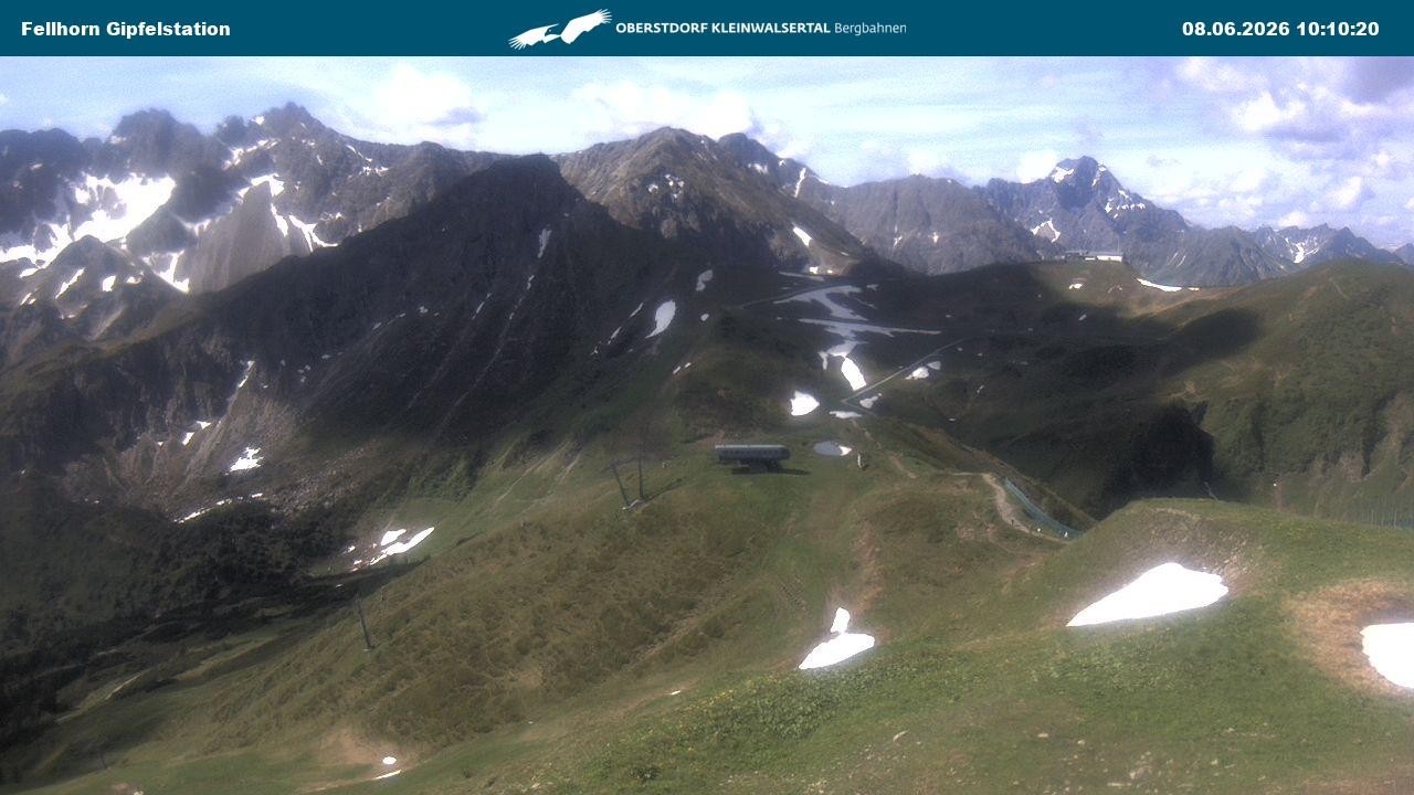 Archiv Foto Webcam Bergstation Fellhornbahn (1.967m)