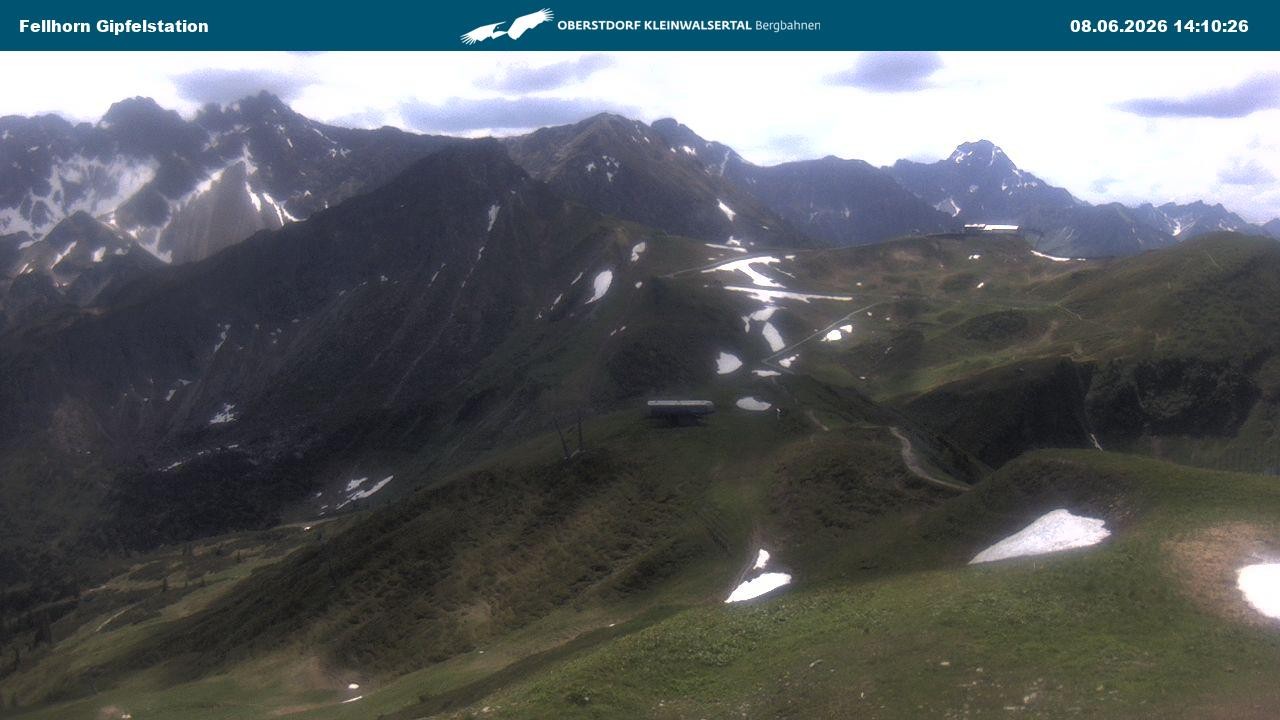 Archiv Foto Webcam Bergstation Fellhornbahn (1.967m)