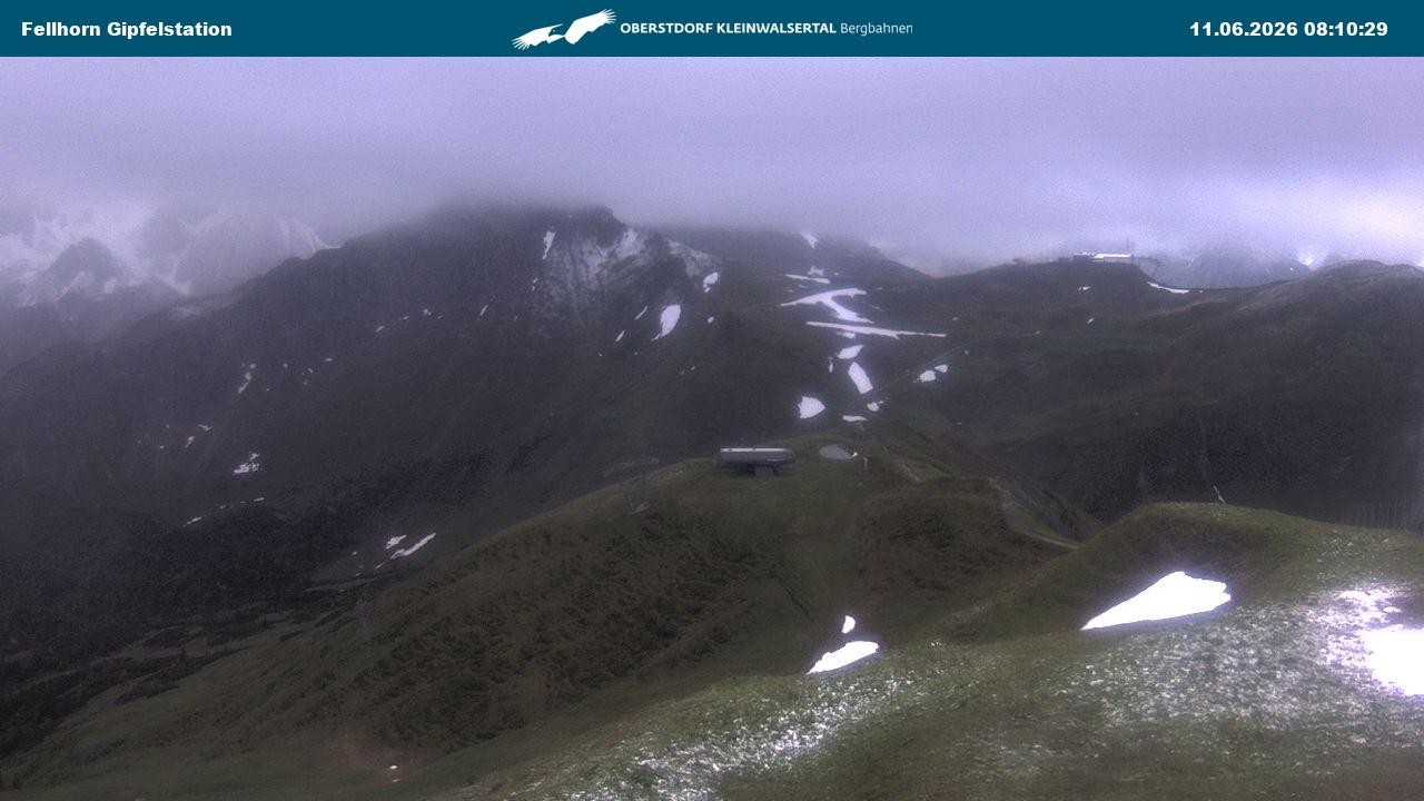 Archiv Foto Webcam Bergstation Fellhornbahn (1.967m)