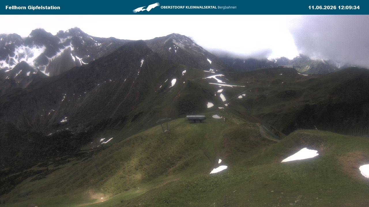 Archiv Foto Webcam Bergstation Fellhornbahn (1.967m)