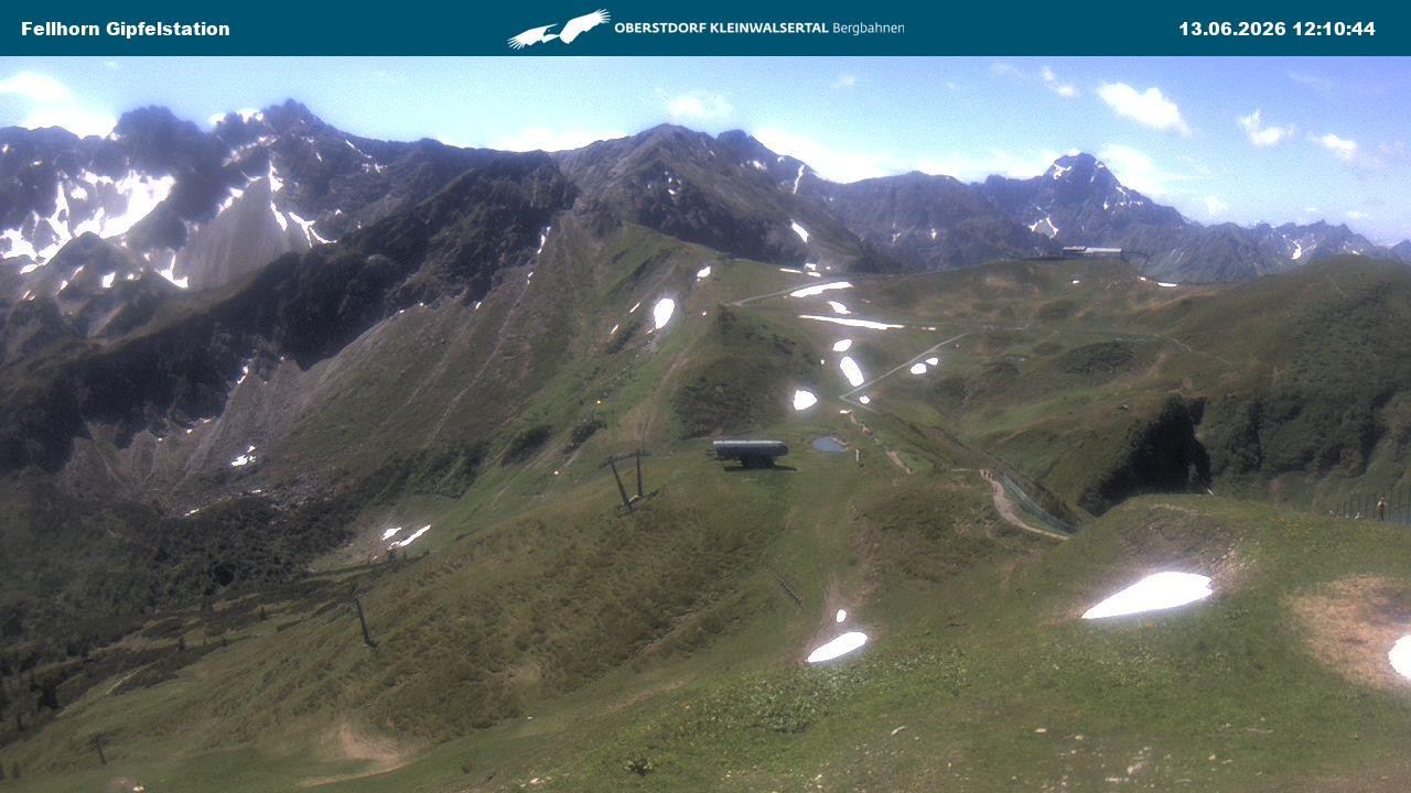 Archiv Foto Webcam Bergstation Fellhornbahn (1.967m)
