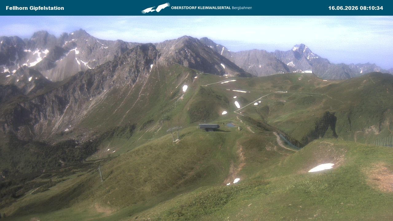 Archived image Webcam Fellhornbahn - Top Station (1.967m)
