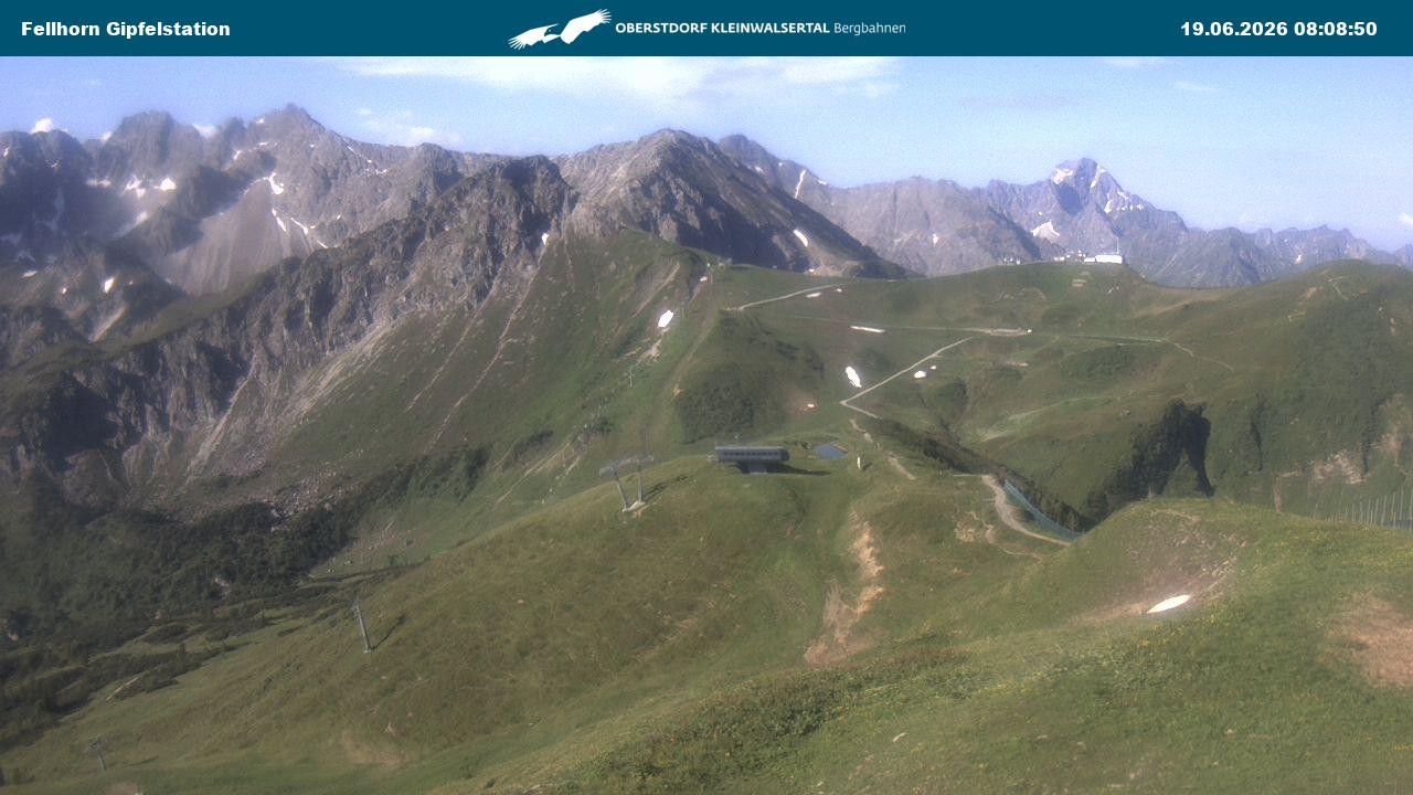 Archived image Webcam Fellhornbahn - Top Station (1.967m)