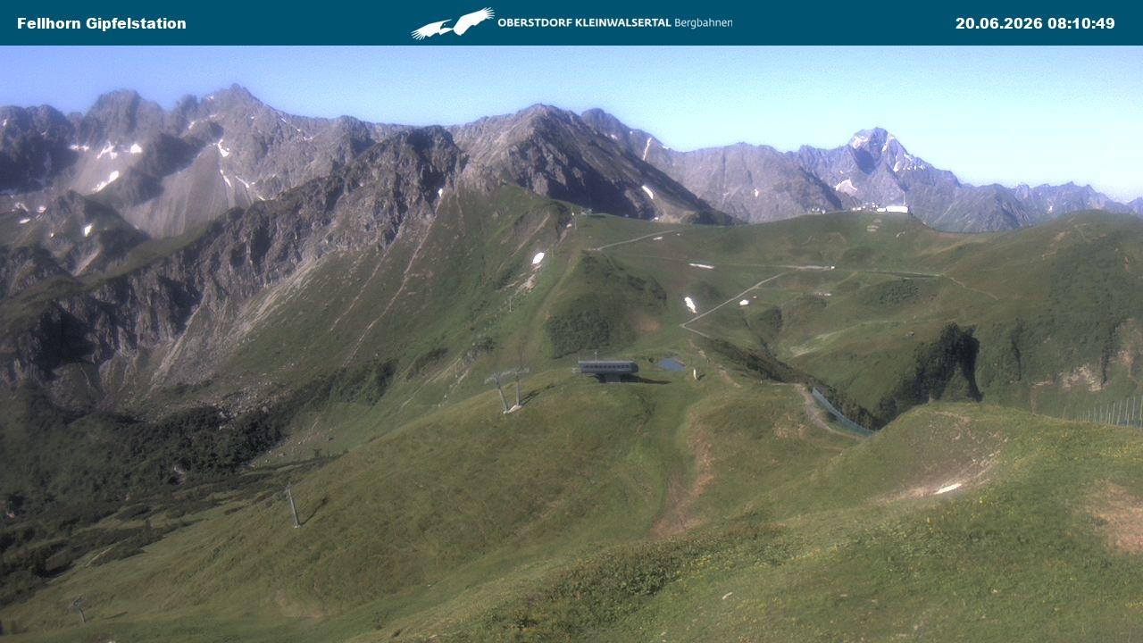 Archiv Foto Webcam Bergstation Fellhornbahn (1.967m)