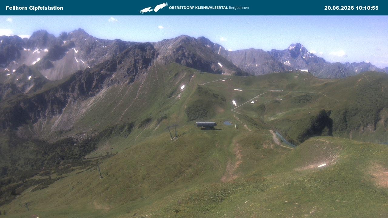 Archiv Foto Webcam Bergstation Fellhornbahn (1.967m)