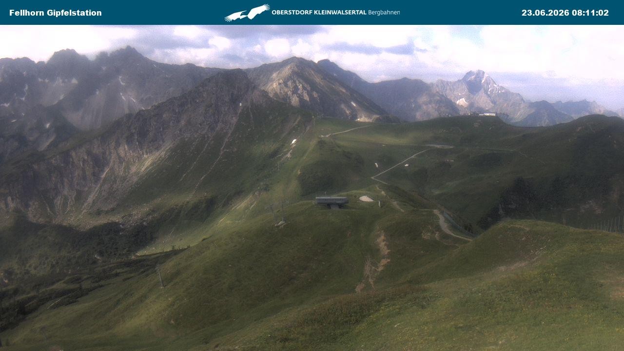 Archiv Foto Webcam Bergstation Fellhornbahn (1.967m)