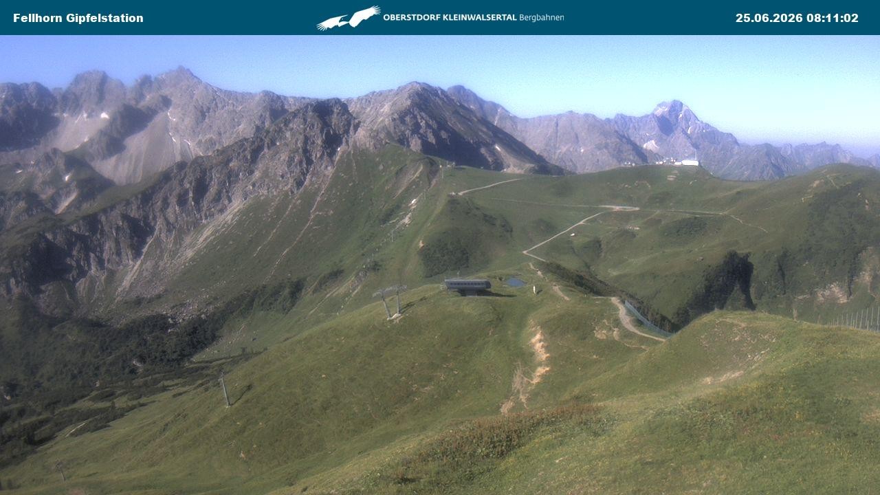Archived image Webcam Fellhornbahn - Top Station (1.967m)