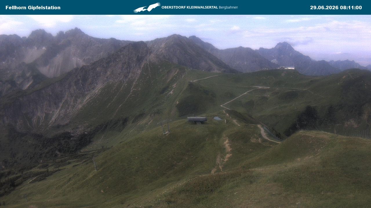 Archiv Foto Webcam Bergstation Fellhornbahn (1.967m)