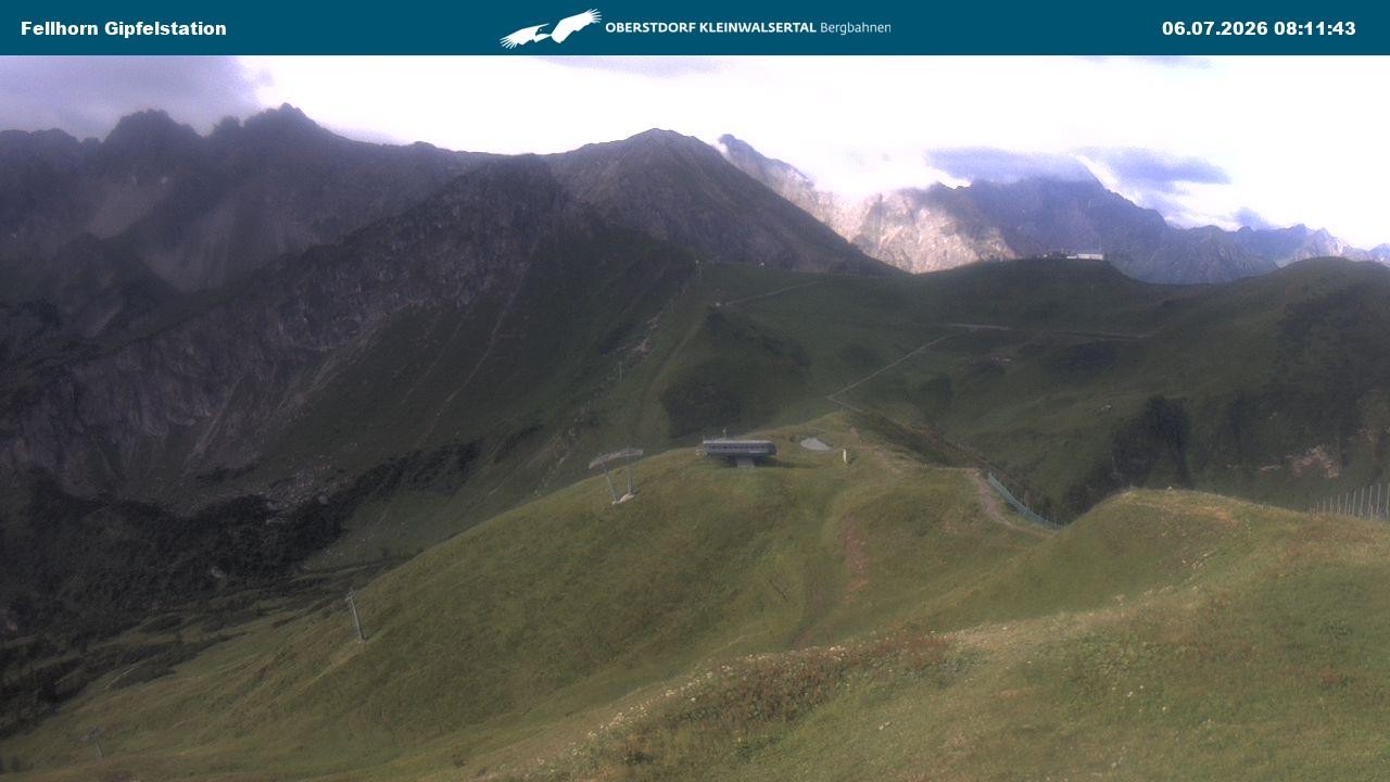 Archiv Foto Webcam Bergstation Fellhornbahn (1.967m)