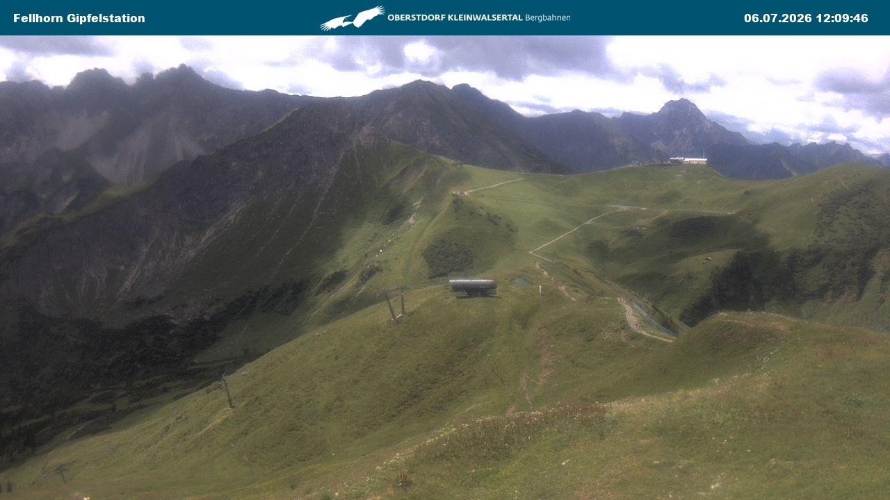 Archiv Foto Webcam Bergstation Fellhornbahn (1.967m)