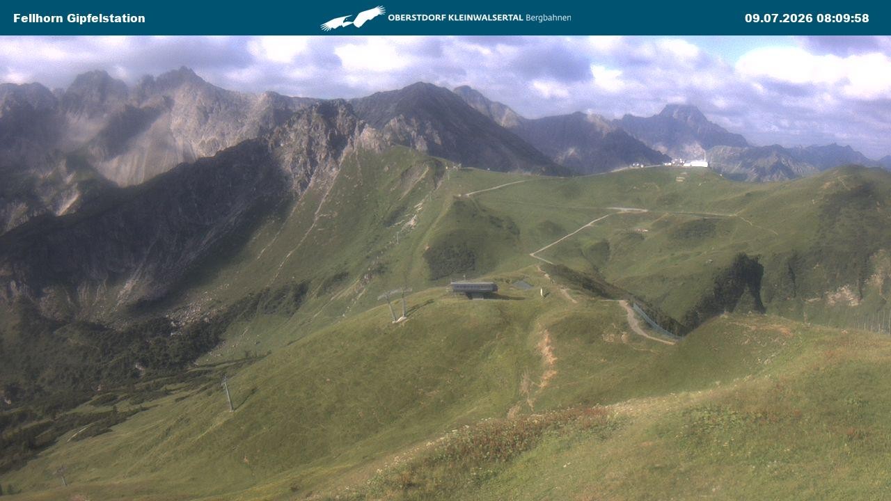 Archiv Foto Webcam Bergstation Fellhornbahn (1.967m)