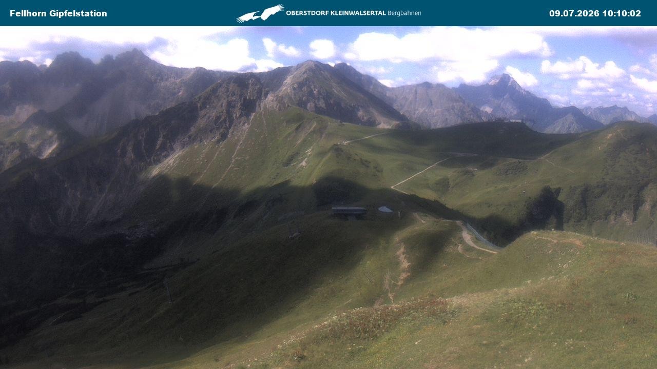 Archiv Foto Webcam Bergstation Fellhornbahn (1.967m)